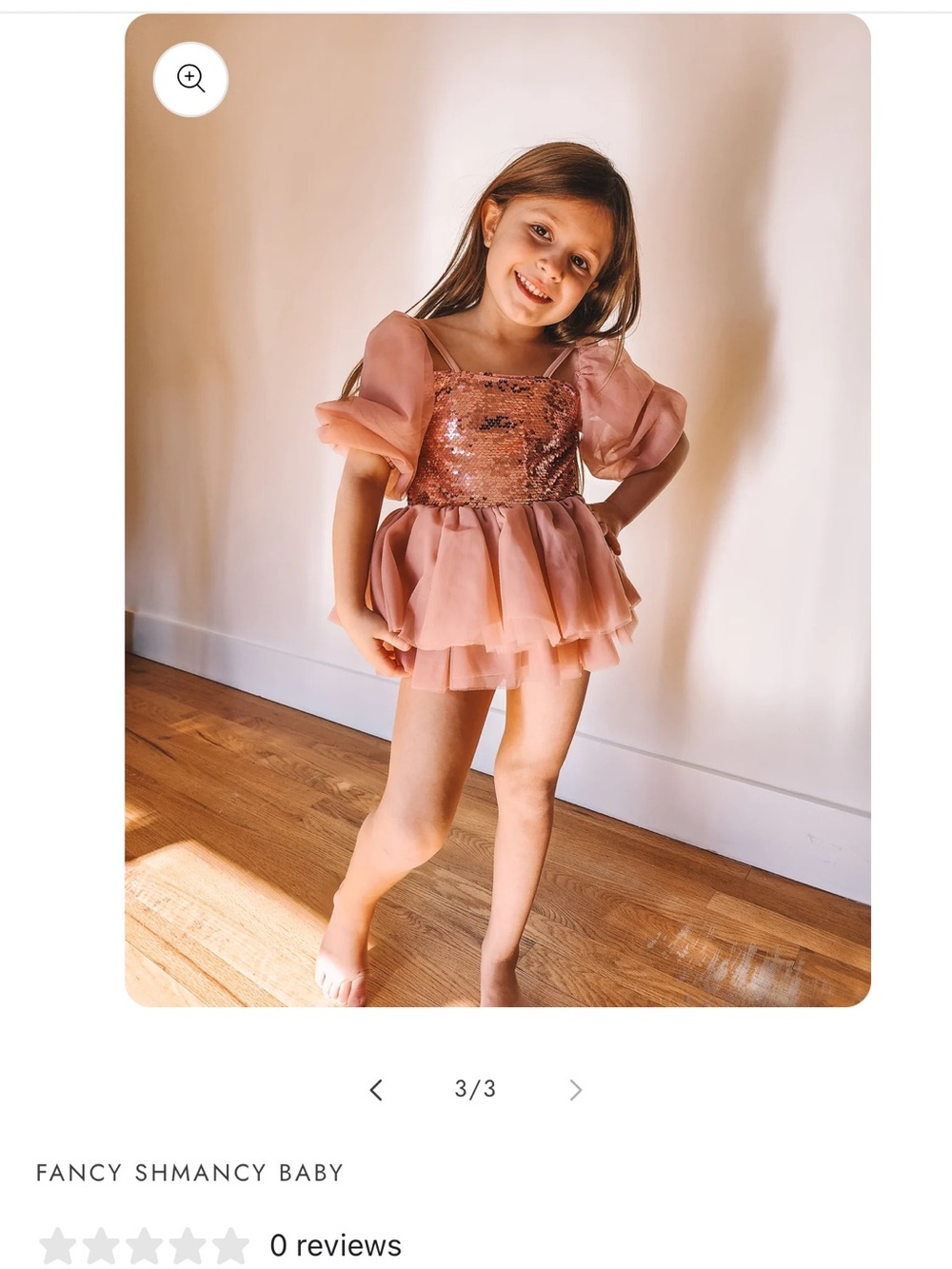 Fancy Smnacy Baby sequence flounce dress